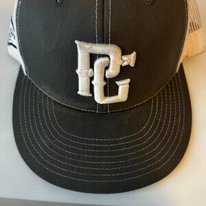 Perfect Game PG Baseball Trucker Hat Gray White Mesh Snapback Cap